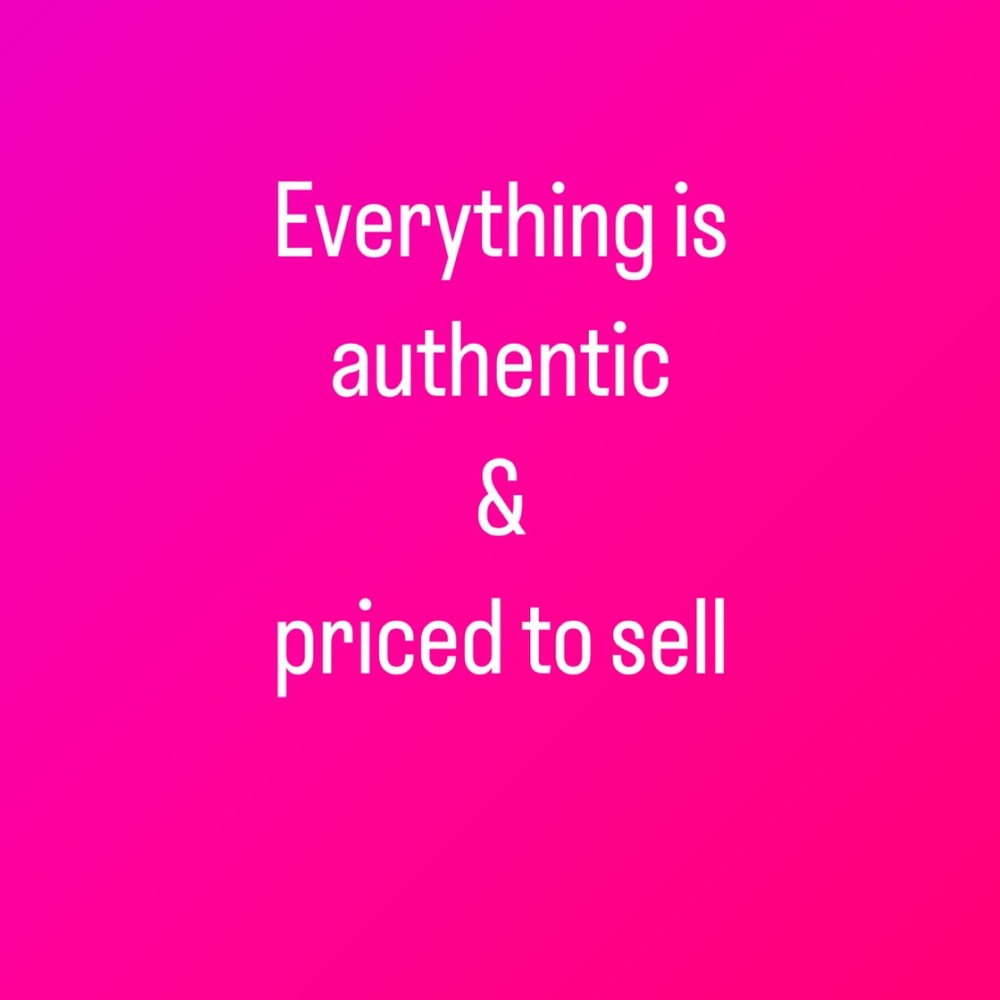 Everything is authentic and priced to sell